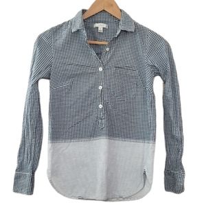 Women's J. Crew Size 00 Blue White Tunic EUC